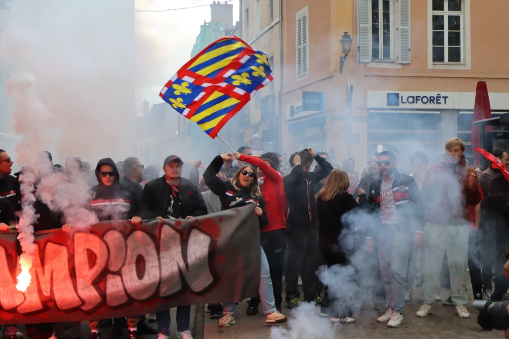 En images : le DFCO prolonge la fête dans le centre-ville de Dijon