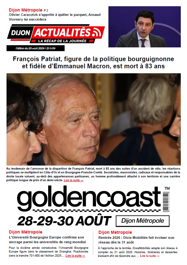 Edition du 20 août 2026