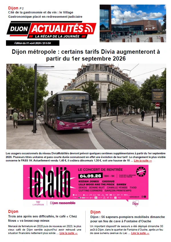 Edition du 31 août 2026