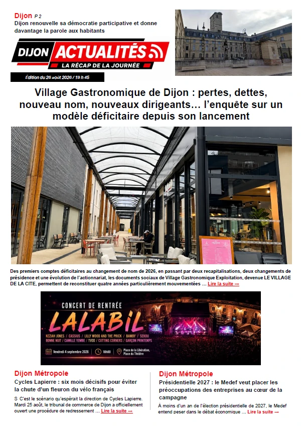 Edition du 26 août 2026