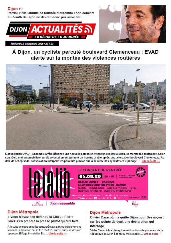 Edition du 2 septembre 2026