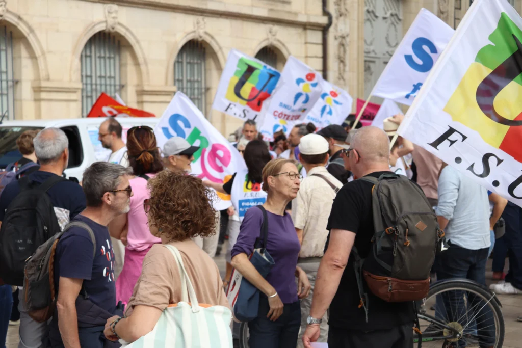 EN IMAGES. Grève et manifestation dans la fonction publique : le cortège dans les rues de Dijon