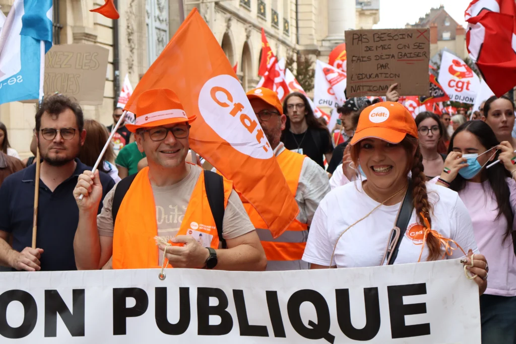 EN IMAGES. Grève et manifestation dans la fonction publique : le cortège dans les rues de Dijon