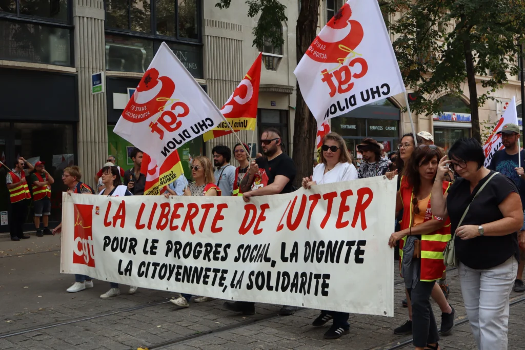 EN IMAGES. Grève et manifestation dans la fonction publique : le cortège dans les rues de Dijon