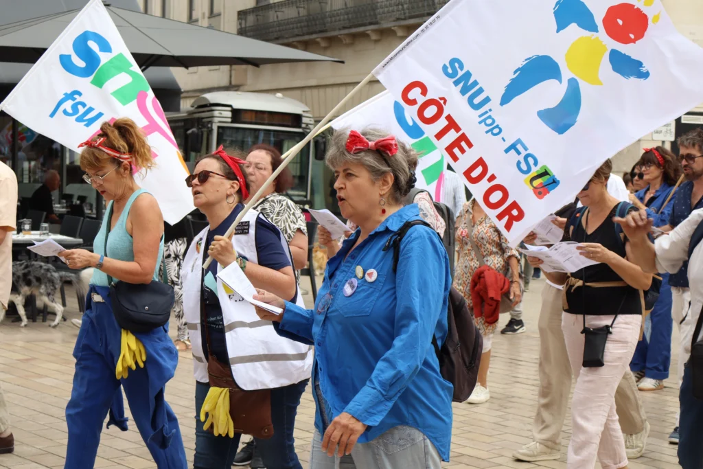 EN IMAGES. Grève et manifestation dans la fonction publique : le cortège dans les rues de Dijon