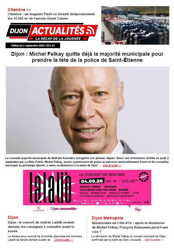 Edition du 3 septembre 2026