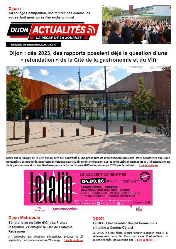 Edition du 1er septembre 2026