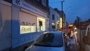 Dijon : la permanence des Républicains de Côte-d’Or vandalisée en marge de la manifestation